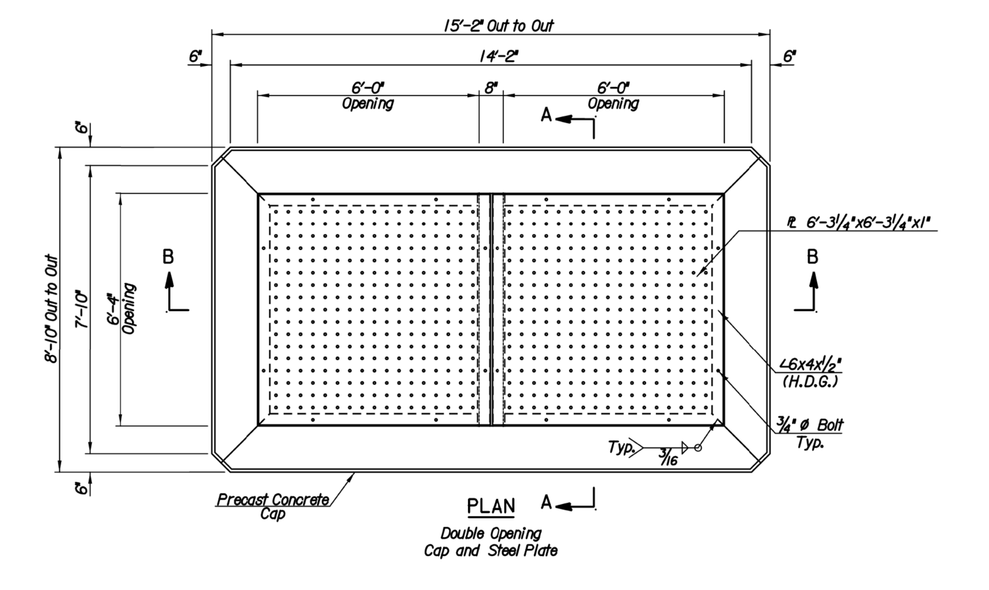 a technical drawing of one of the Oliver Street sculpture pads on the Innovation Campus