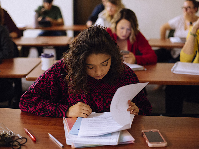 Student Studying