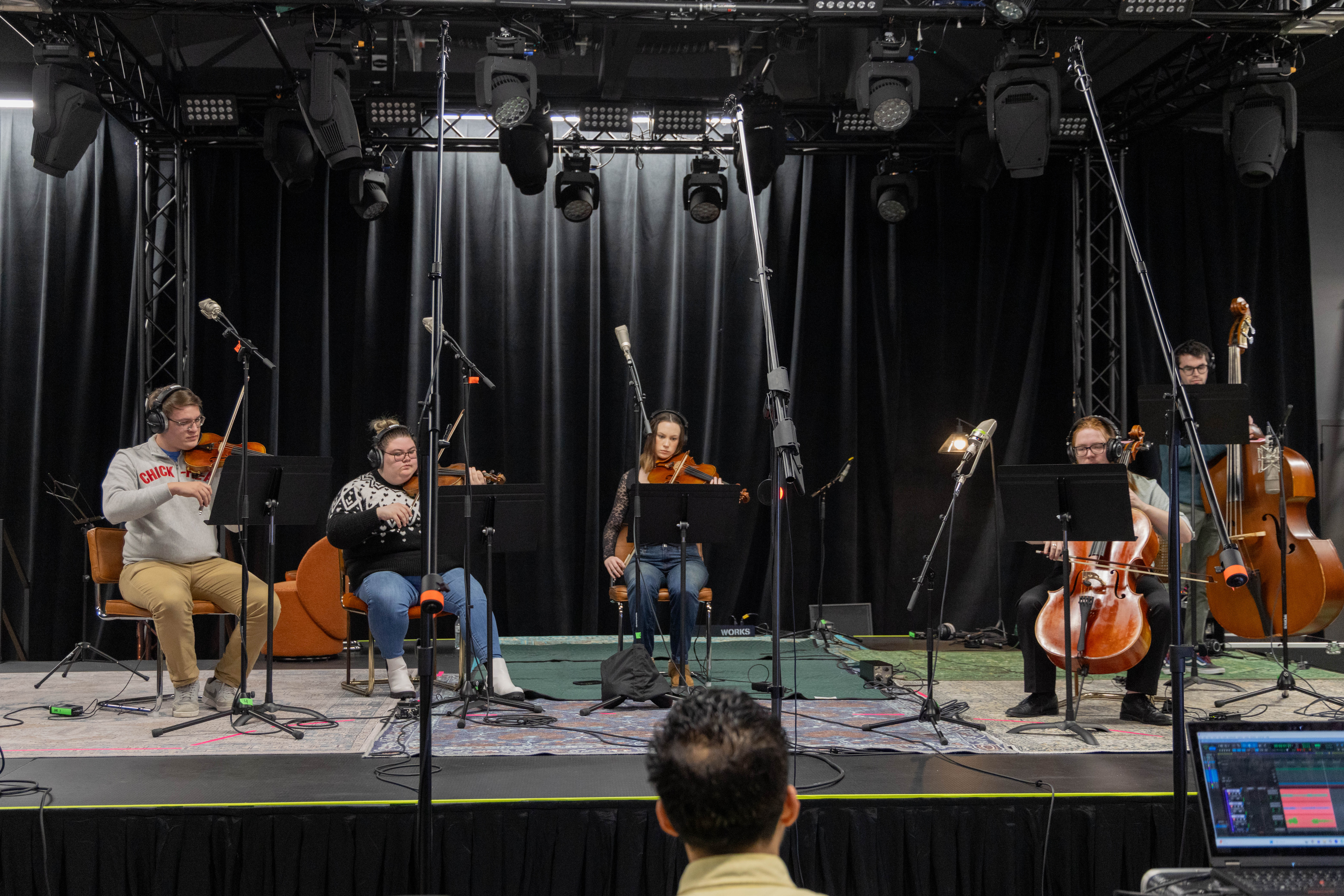 School of Music students perform on stage.