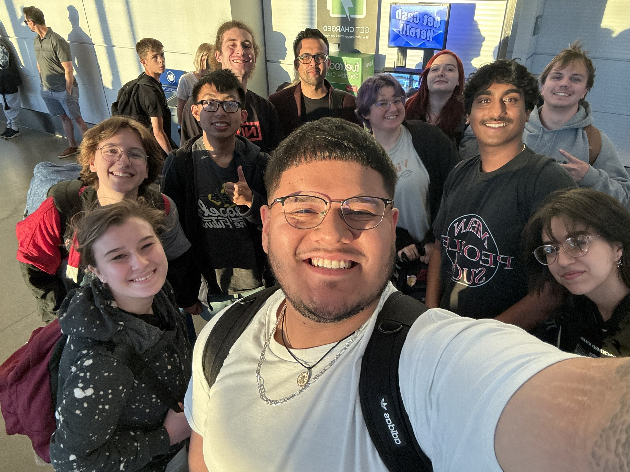 WSU Audio Production student selfie.