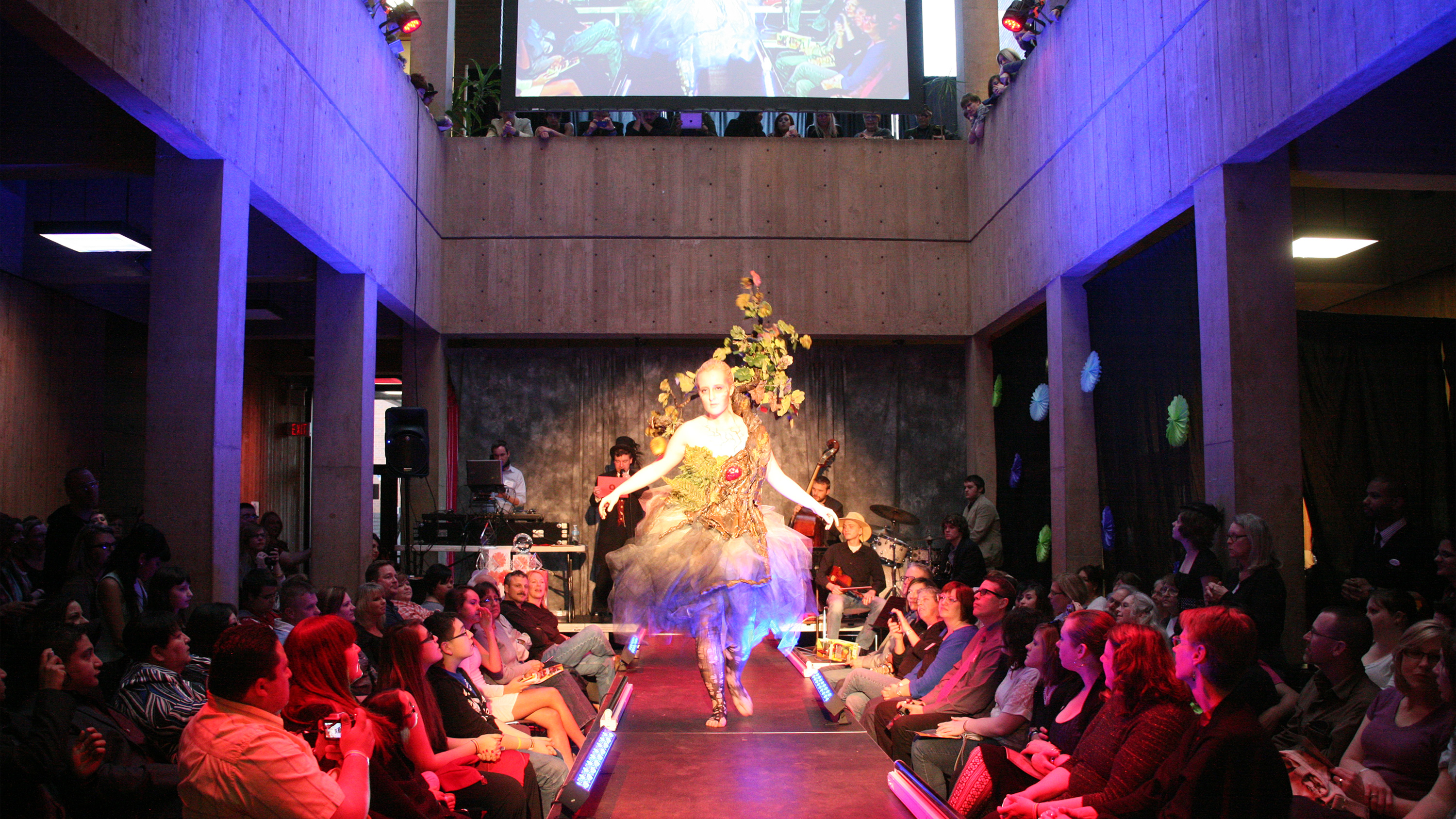 Fine Arts fashion show in McKnight Art Center