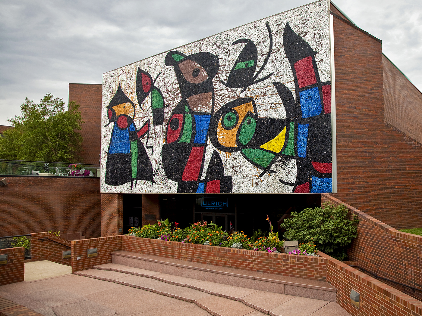 Ulrich museum entrance and Miro