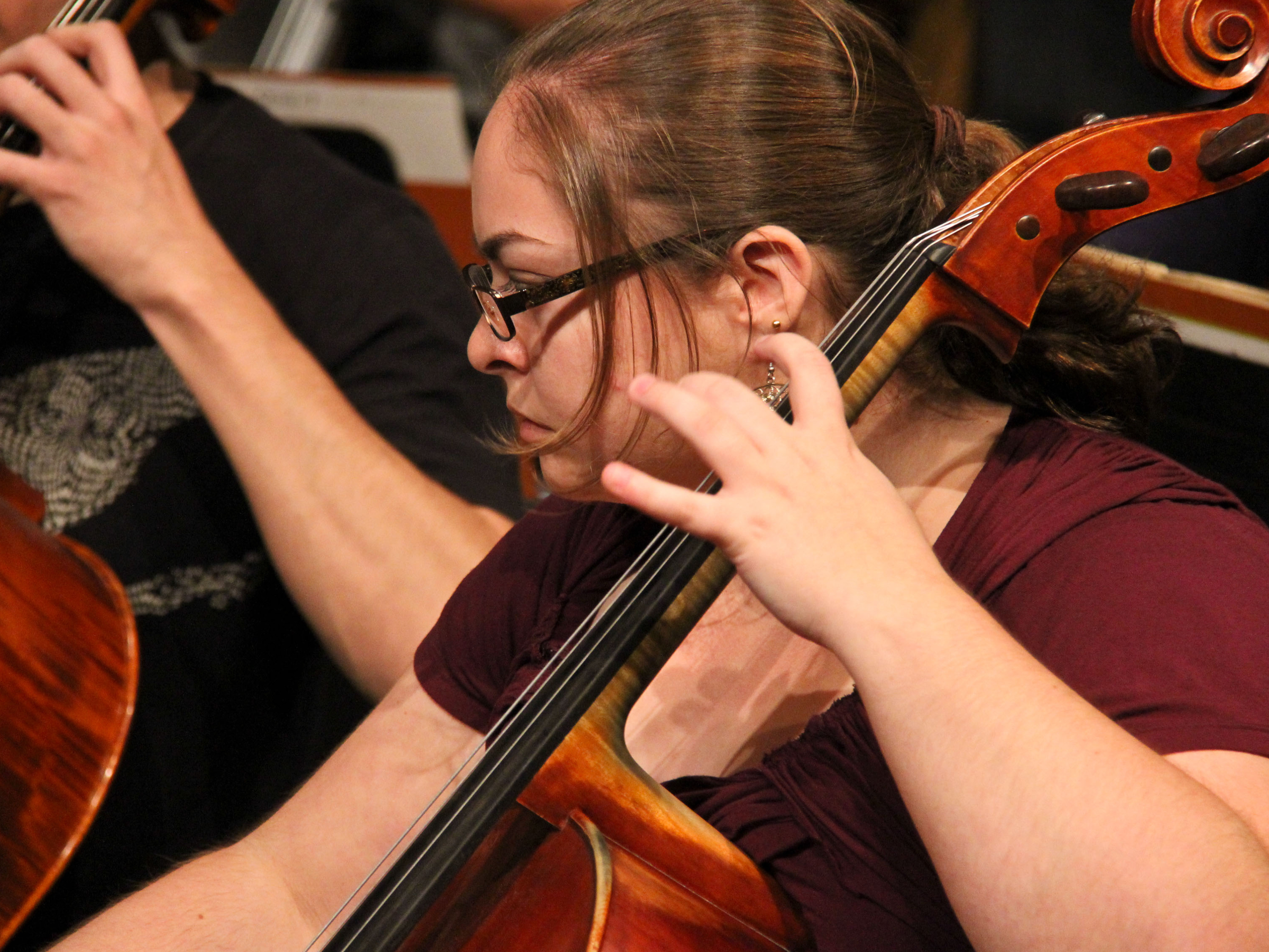 A cello player