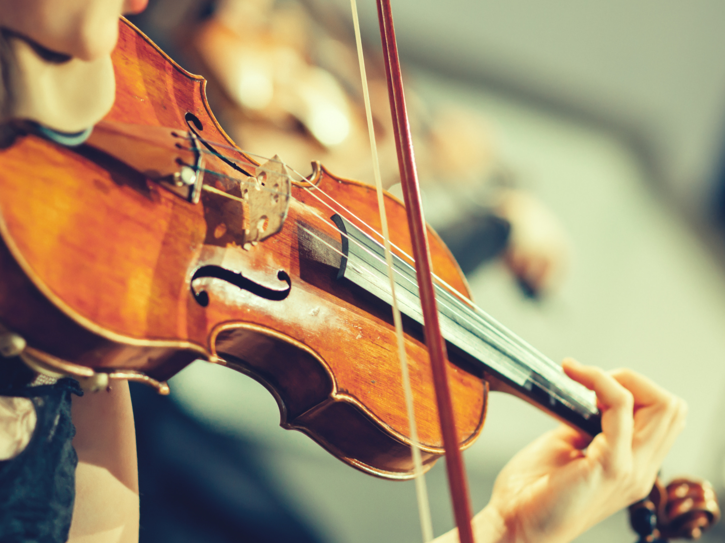 Violin being played
