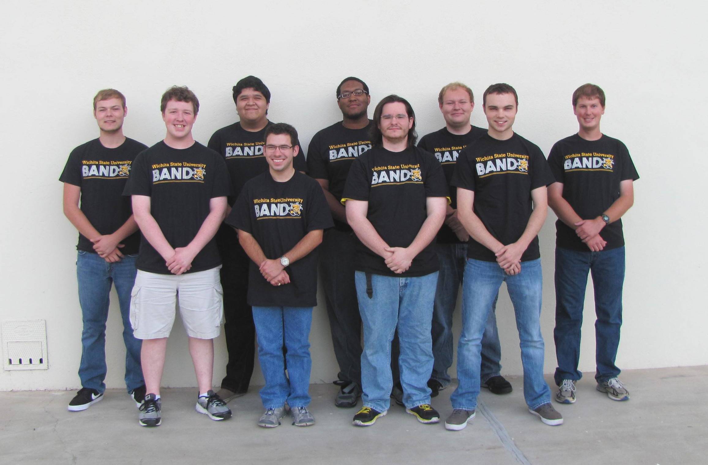 Photo of Kappa Kappa Psi members. 