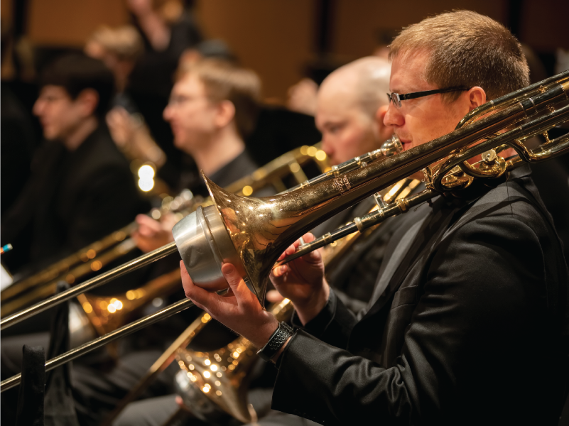 our wind ensemble trombone section