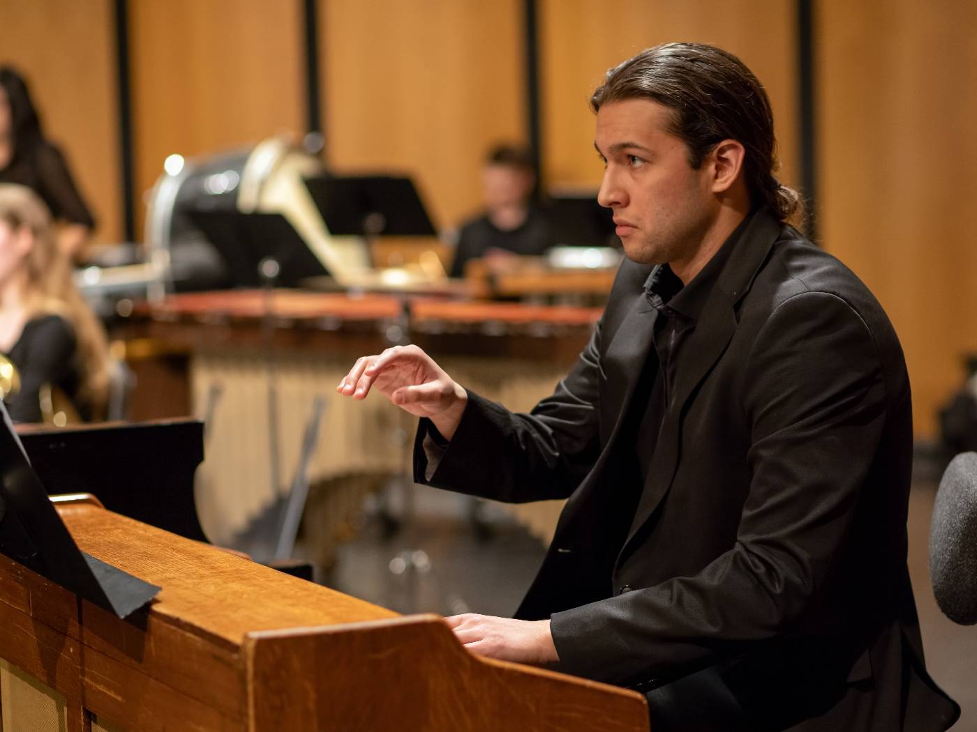 an image of one of our pianists