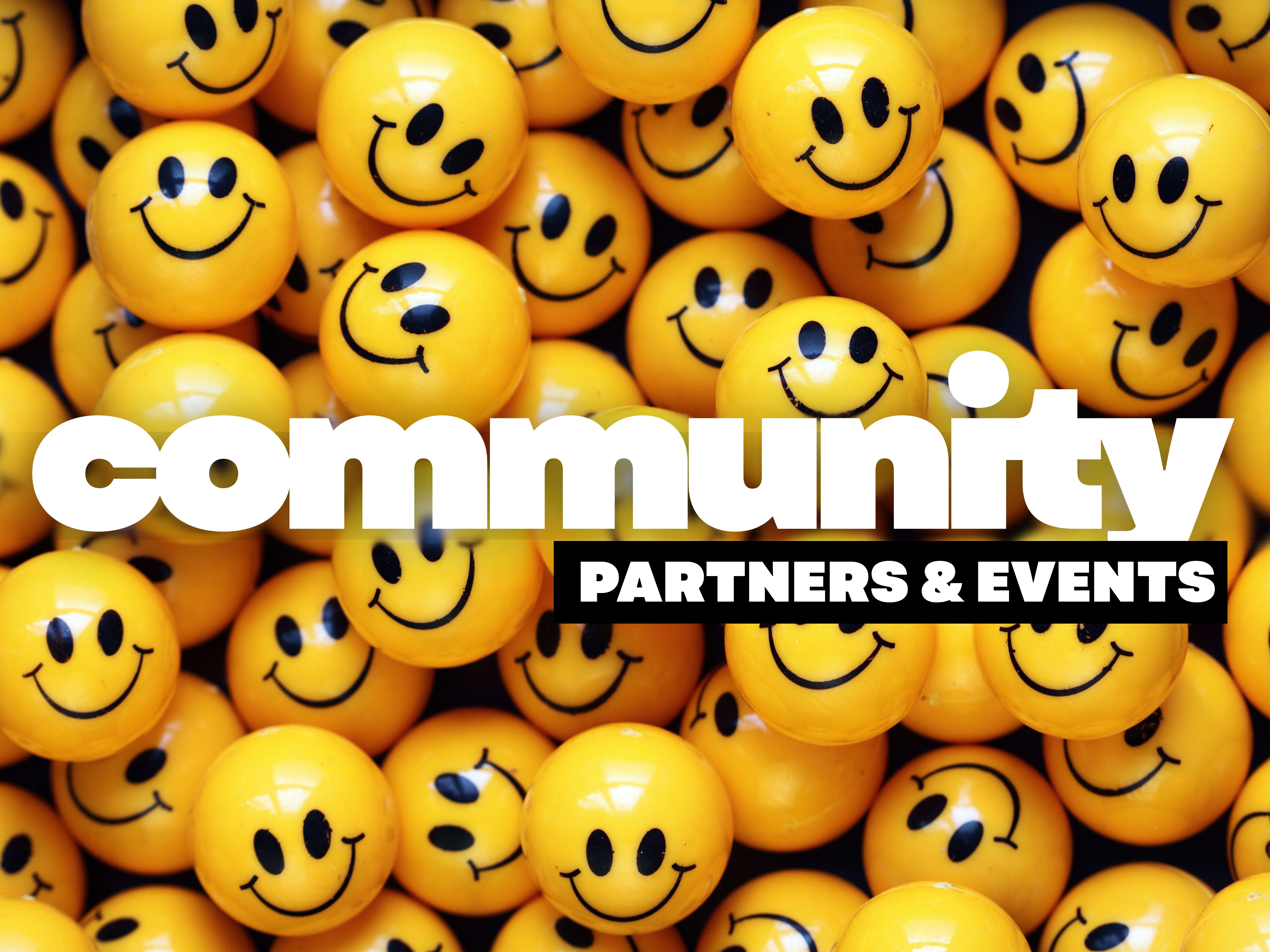 community partners and events graphic