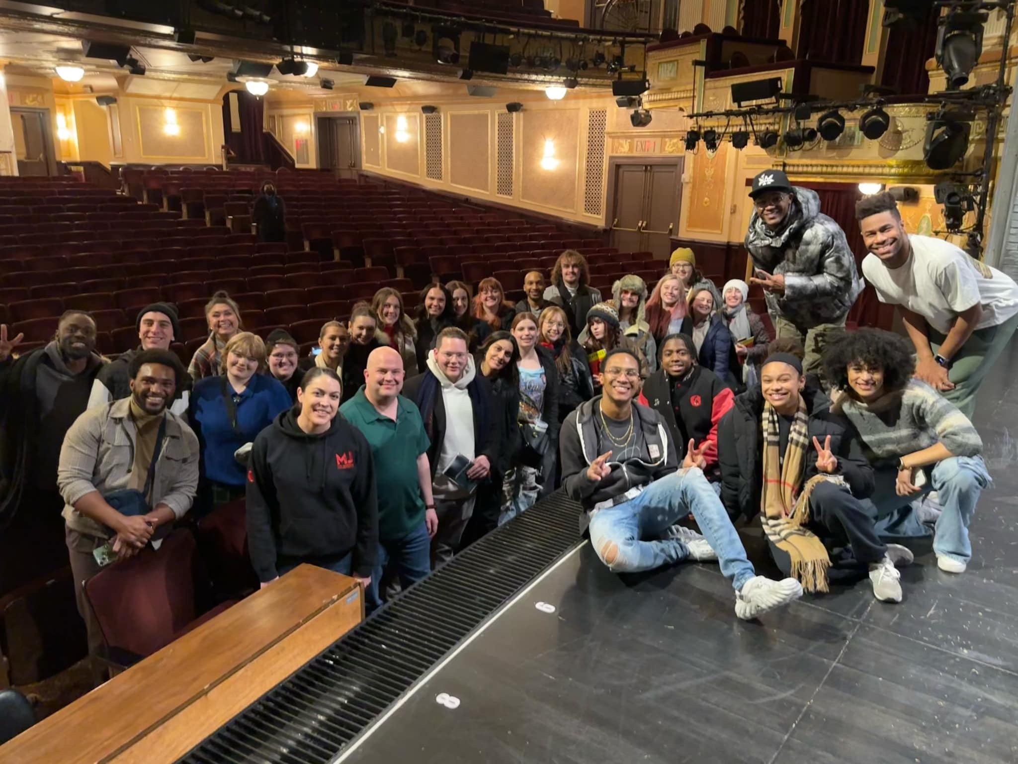 School of Performing Arts with Lisa Gountas and the company of MJ on Broadway