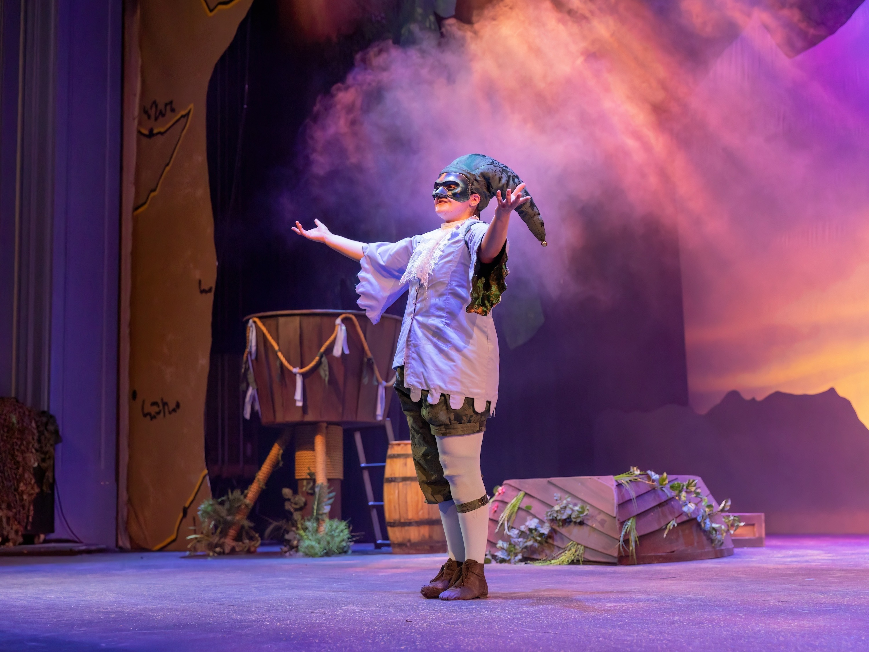 A jester performs in Shakespeare's Twelfth Night