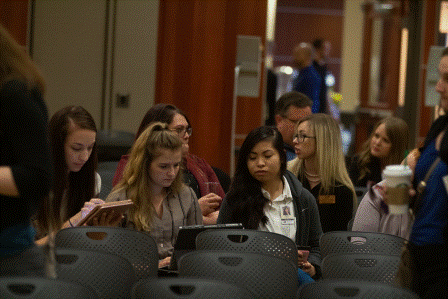 Female students at WSU