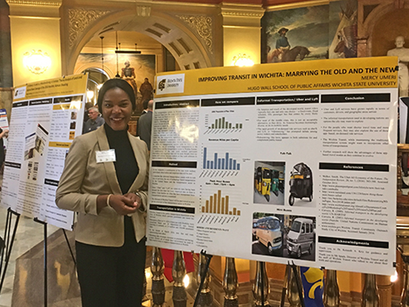 Graduate Student Presenting Research