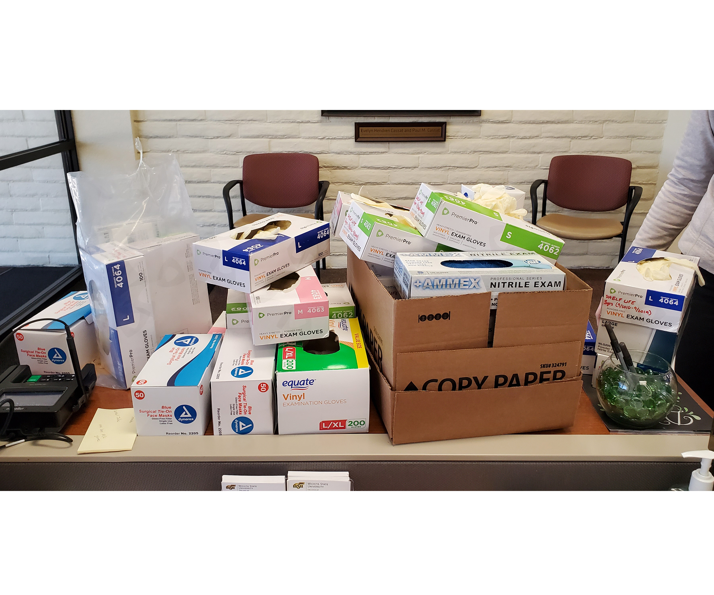PPE donations from Speech-Language-Hearing Clinic