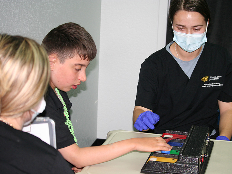 Speech-Language-Hearing Clinic client and students