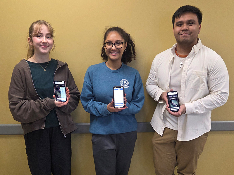 MLS students posing in classroom