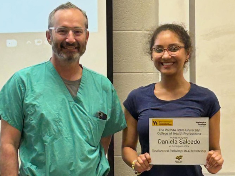 Southcentral Pathology scholarship recipent