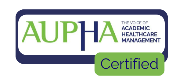 Green and Blue Letters AUPHA