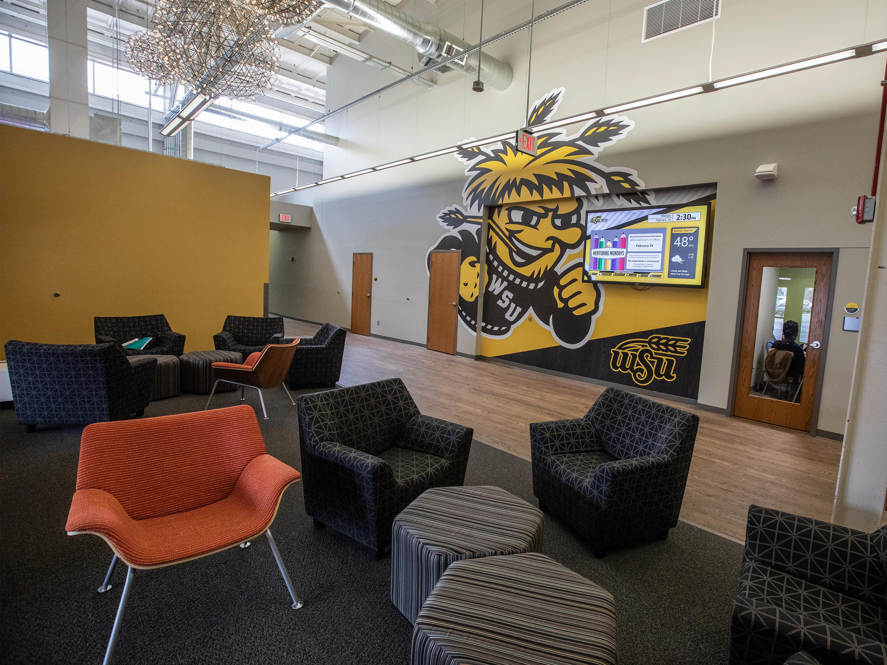Physical Therapy entry lounge area in the WSU OldTown building.