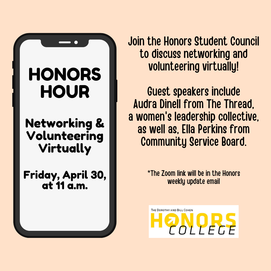 Honors Hour April 30 information