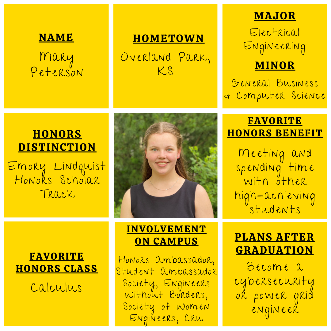 Photo and facts of student