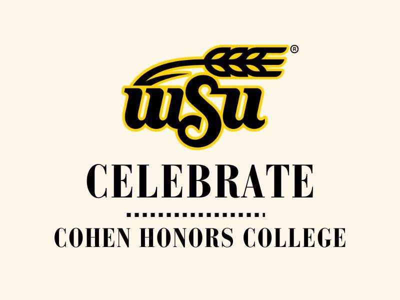WSU Wheat Logo. Celebrate with the Cohen Honors College.