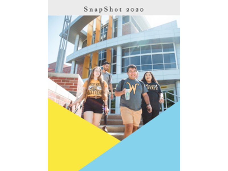students walking down steps with title yearbook 2020