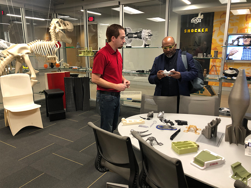 Surya Vanka touring the John Bardo Center