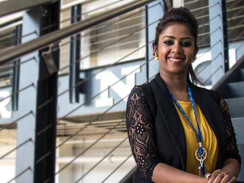 Business grad Anushiya Shiley Gomes received a coveted internship at Spirit AeroSystems. 