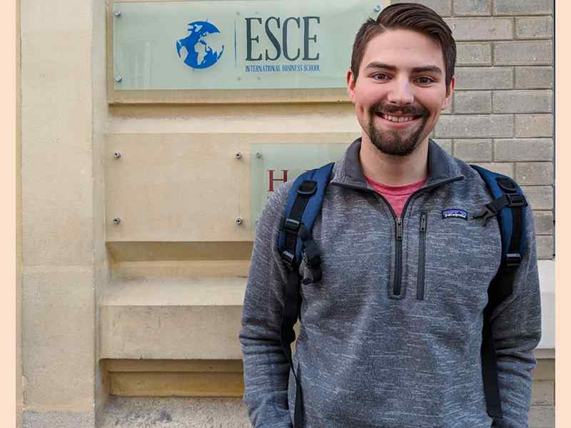Braden McCall, a business management minor, took advantage of WSU’s Study Abroad Program, spending a semester abroad studying at the ESCE International Business School in Paris, France. 