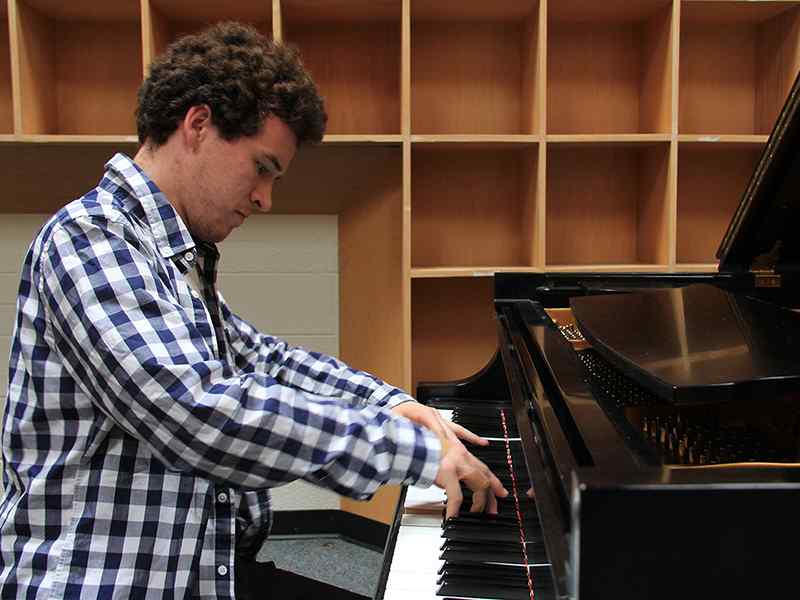 As just a freshman, piano major Patrick Orr won the grand prize in the Kansas City Symphony Young Artist Competition.