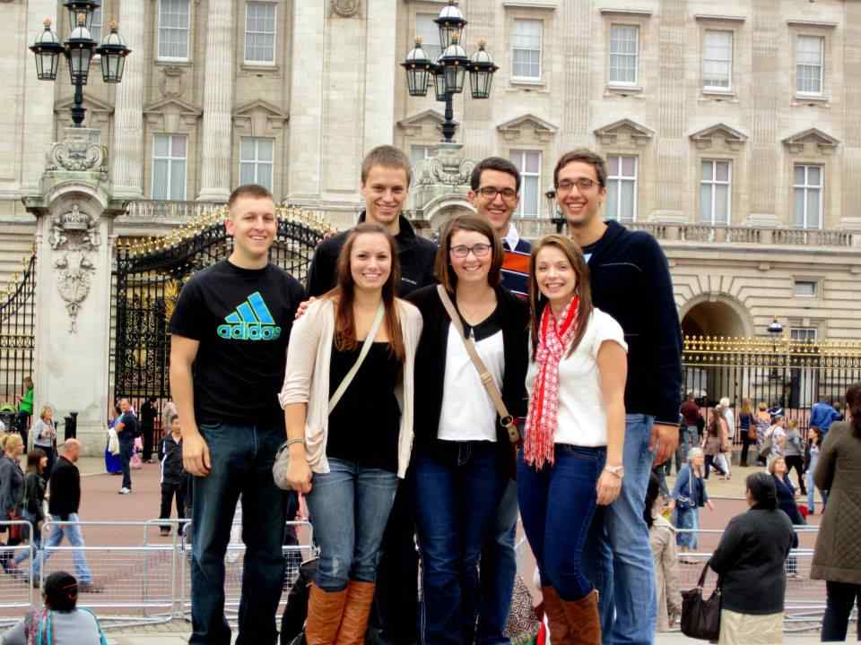 International business students studying in London.