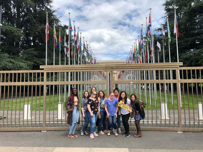 Students in the National Student Exchange program in Barcelona, Spain.