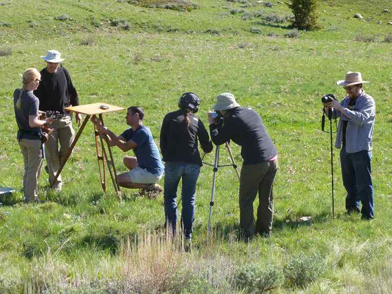 Geology students gained field study experience in Wyoming. 