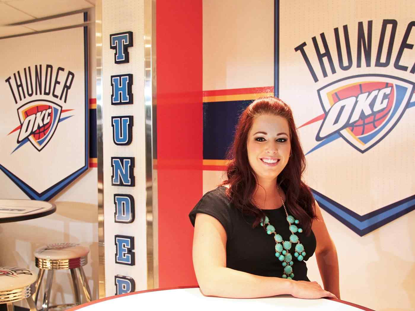 Sport Management student interning with OKC Thunder