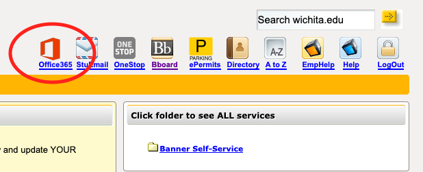 Office 365 Icon in myWSU portal