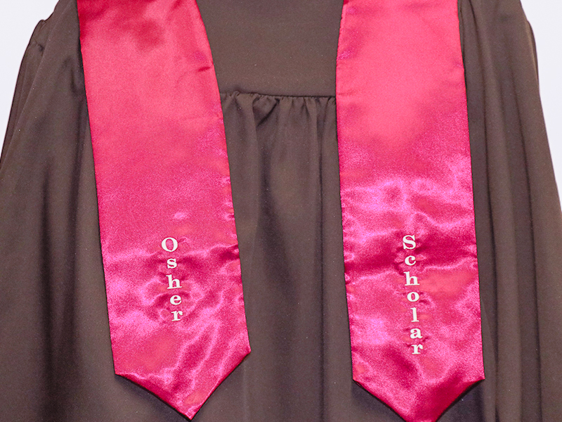 The Osher Scholar Stole on Academic Regalia