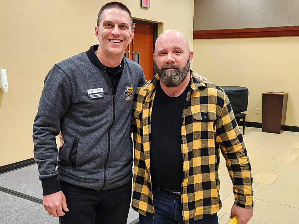 Chad Steinkamp, Director of Transfer & Adult Recruitment, and David Smith