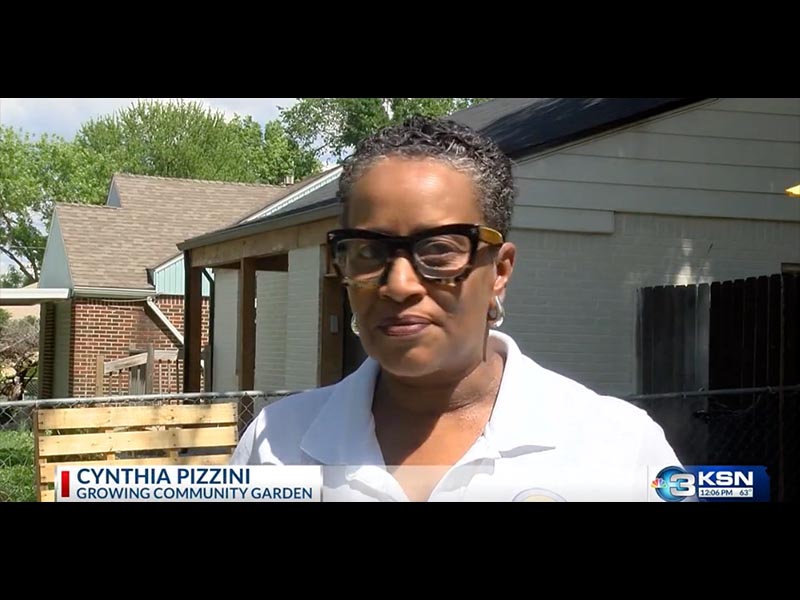 Cynthia interviewing news