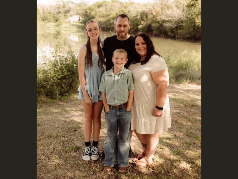 Kristen Knott with her family