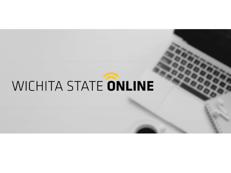 Wichita State Online Logo with laptop