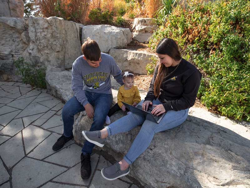 Family at keeper of the plains