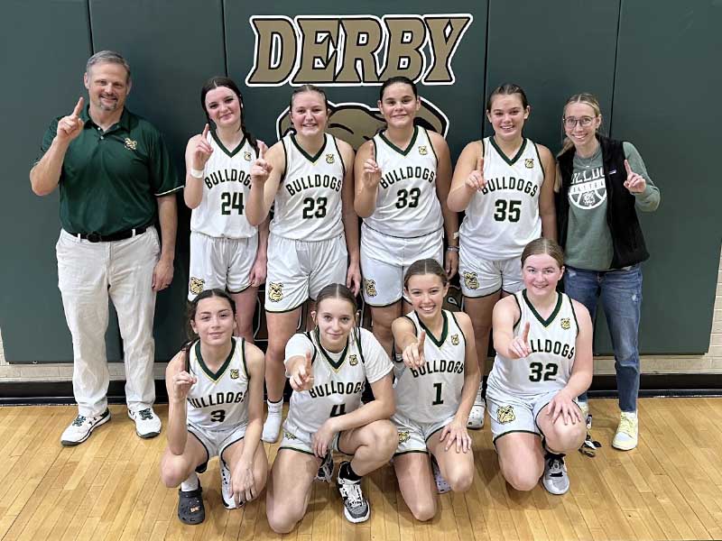 Sadie with Derby Girls Team