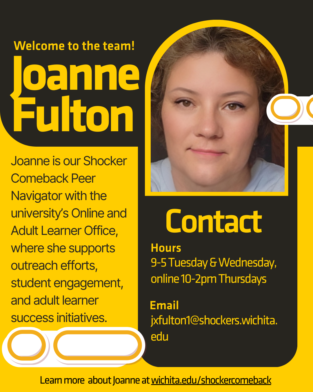 Joanne Fulton, Shocker Comeback Program Peer Connector