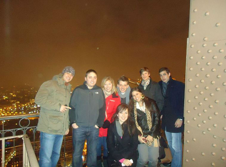 Paris - Students on Eiffel Tower-u