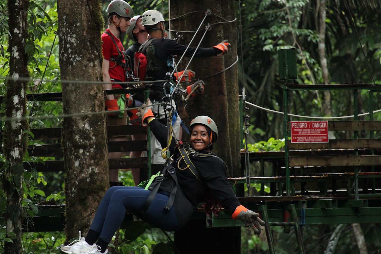 Alice zip lining