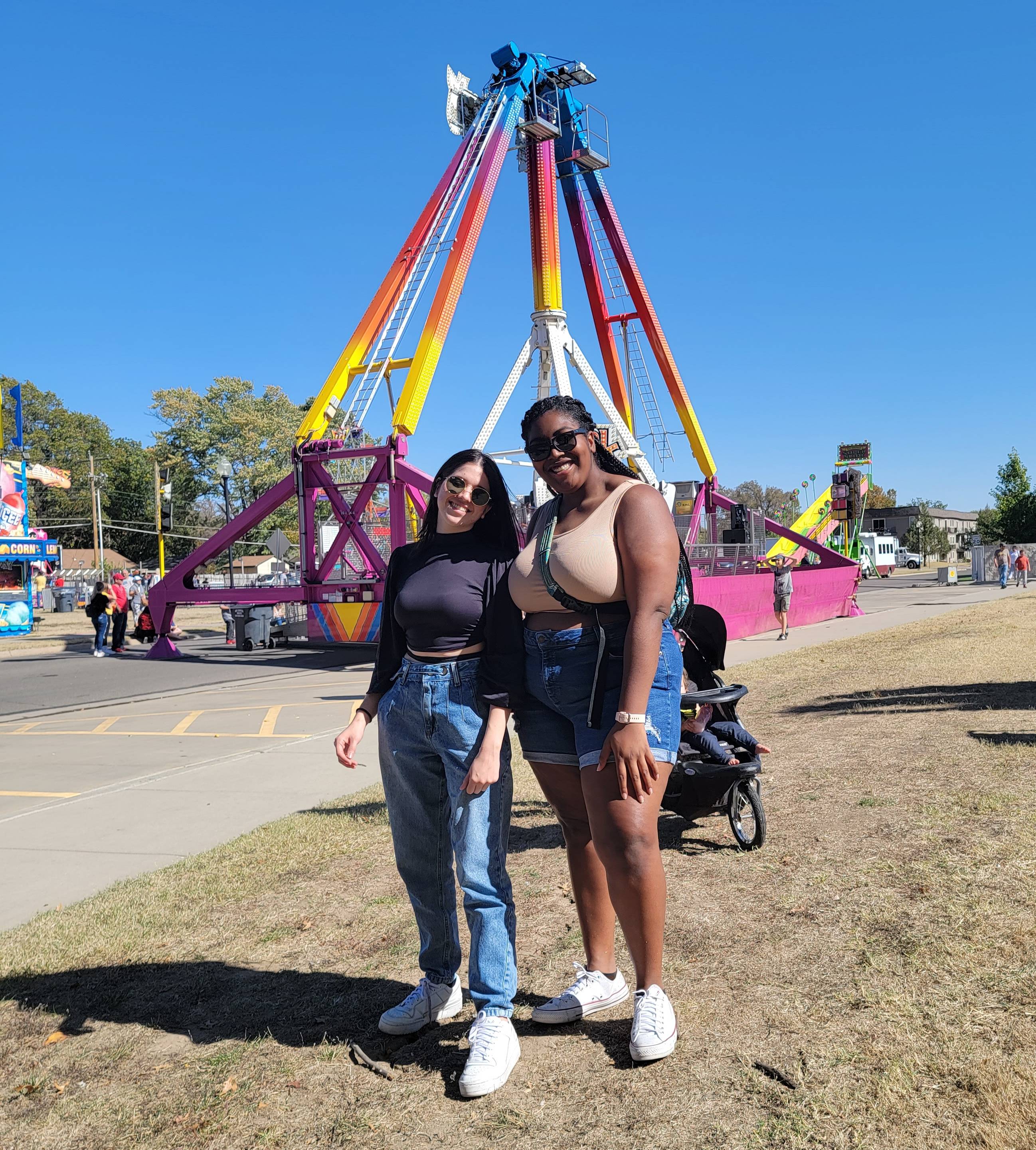 Chantel and Janice at fair