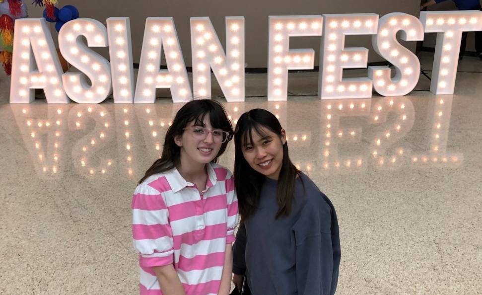 Paige and Saya at Asian Fest