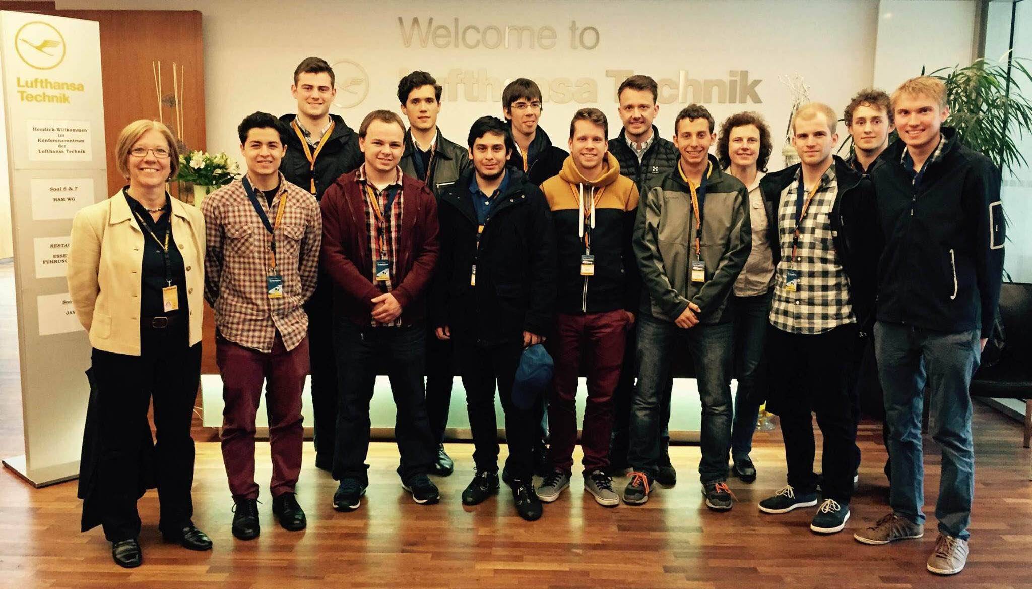 WSU group at Lufthansa Technik