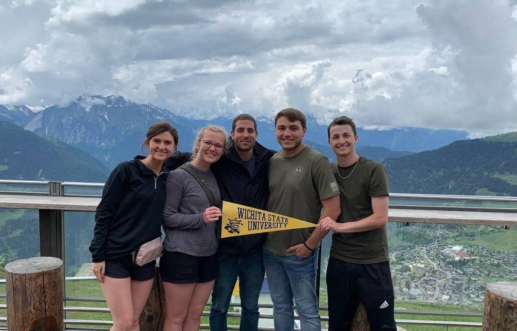 WSU student at overlook