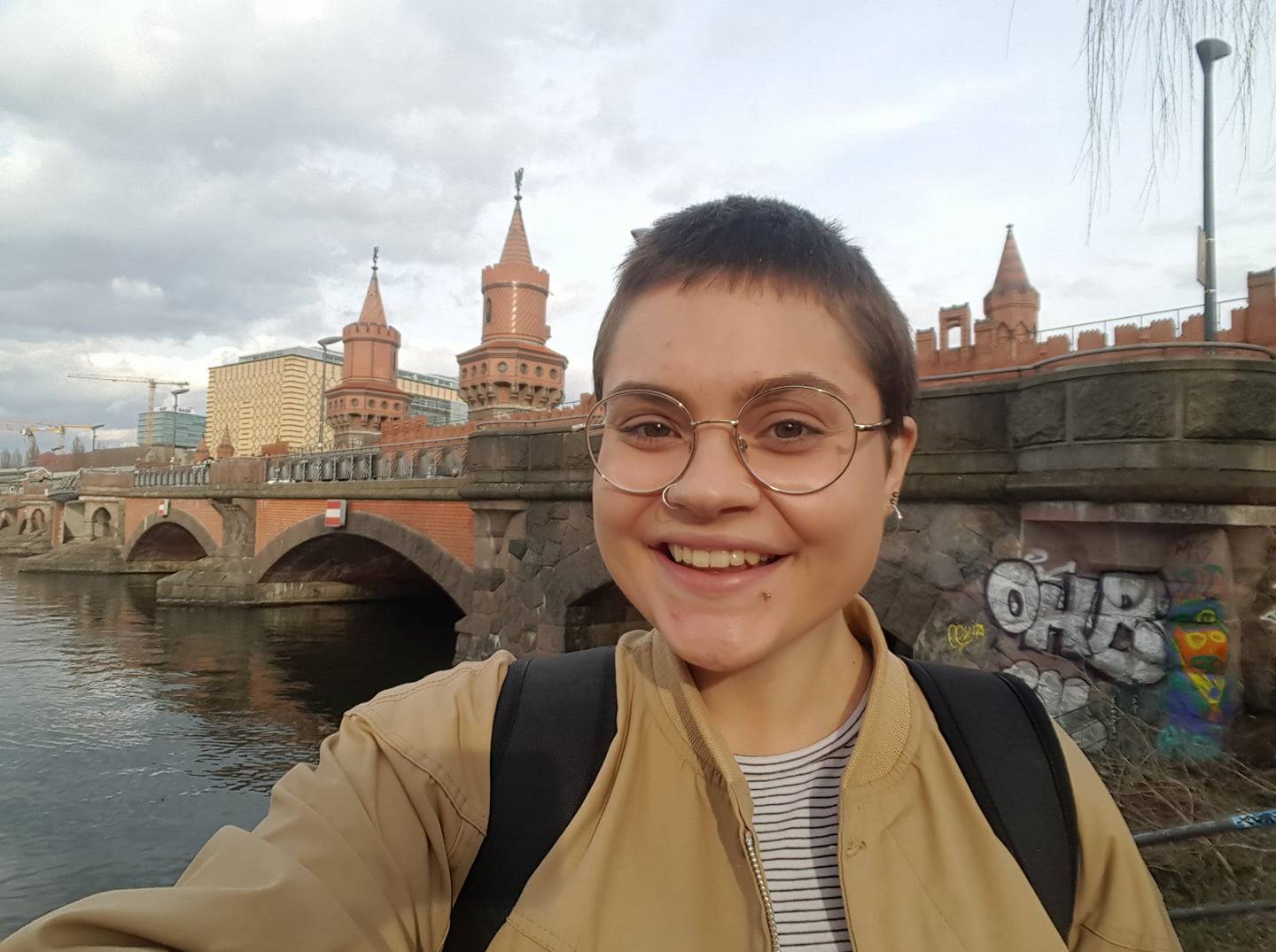 Sandra and Berlin Bridge